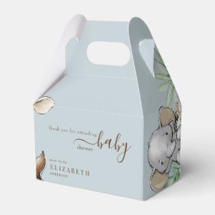 Ballotins Baby shower tropical Dusty Blue Jungle