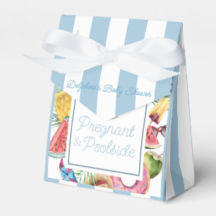 Ballotins Baby Shower Tropical Garçon Enceinte & Au Bord De