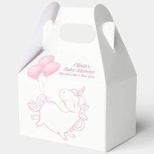 Ballotins Baby shower Unicorn rose moderne Balloon