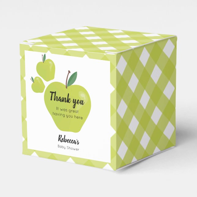 Ballotins Baby shower vert pomme (Verso)