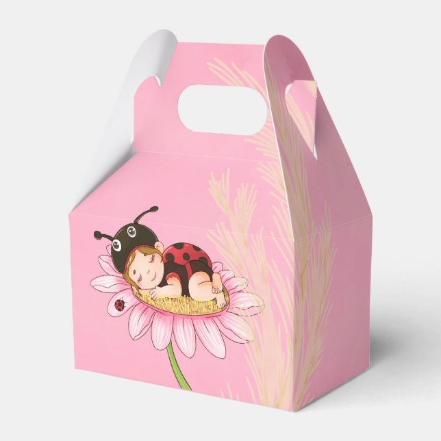 Ballotins Baby shower Whimsical Little Ladybug (Verso)