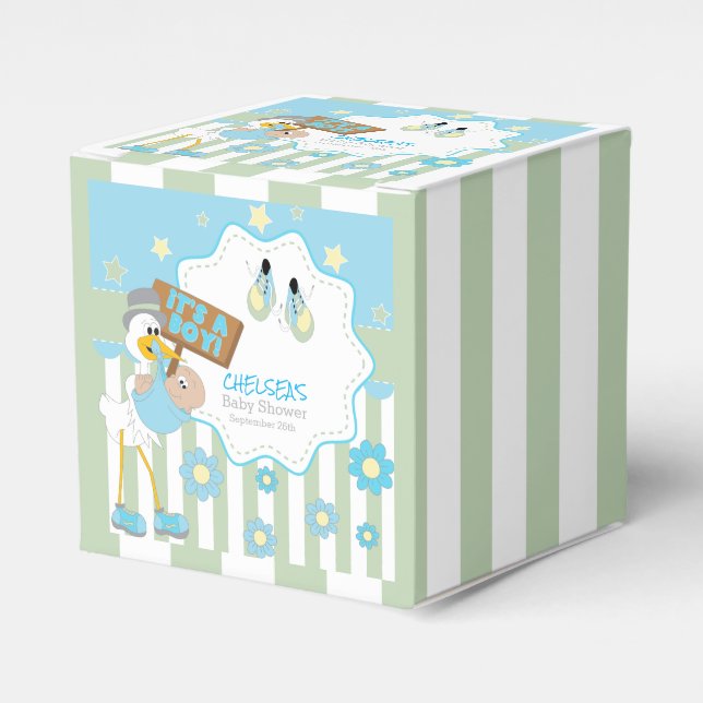 Ballotins Baby Stork Baby Boy Douche (Verso)
