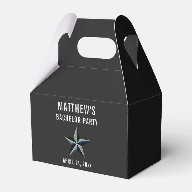 Ballotins Bachelor Party Star Wedding Favor (Verso)
