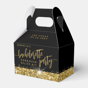 Ballotins Bachelorette Kit de mandrin Noir Chic Or