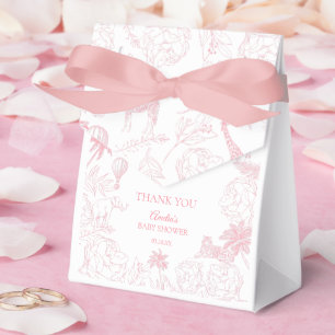 Ballotins Baigneuse Rose Animaux de Safari Tropical pour Bab