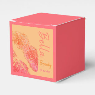 Ballotins Baiser à lèvres imprimer pêche rose orange beauté 