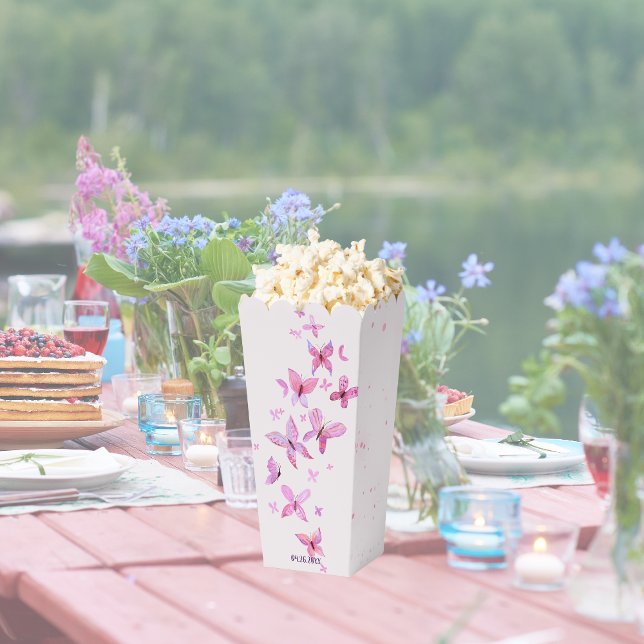 Ballotins Baisers à papillon et voeux pour bébé | Popcorn ro (Créateur téléchargé)