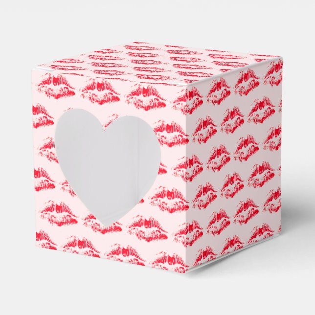 Ballotins Baisers rouges mignons Bleu rose Saint-Valentin (Verso)