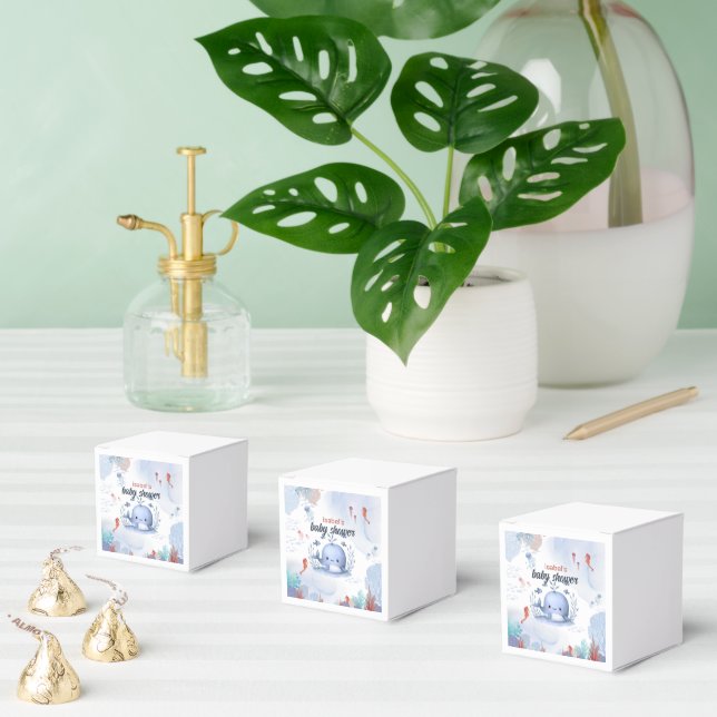 Ballotins baleine bleue sous baby shower marin (Multiple)