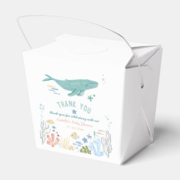 Ballotins Baleine Sous Le Merci Du Baby shower De Mer