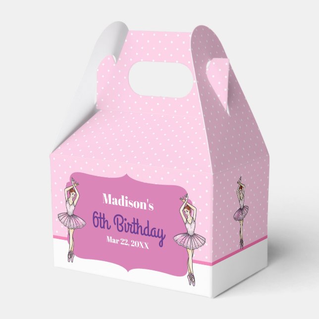 Ballotins Ballerina avec Robe Rose et Chaussures Pointe Toe (Verso)