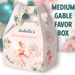 Ballotins Ballerina Blonde rose florale fille Anniversaire M