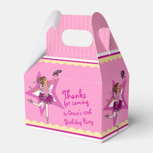 Ballotins Ballerina jaune rose filles anniversaire ballotin