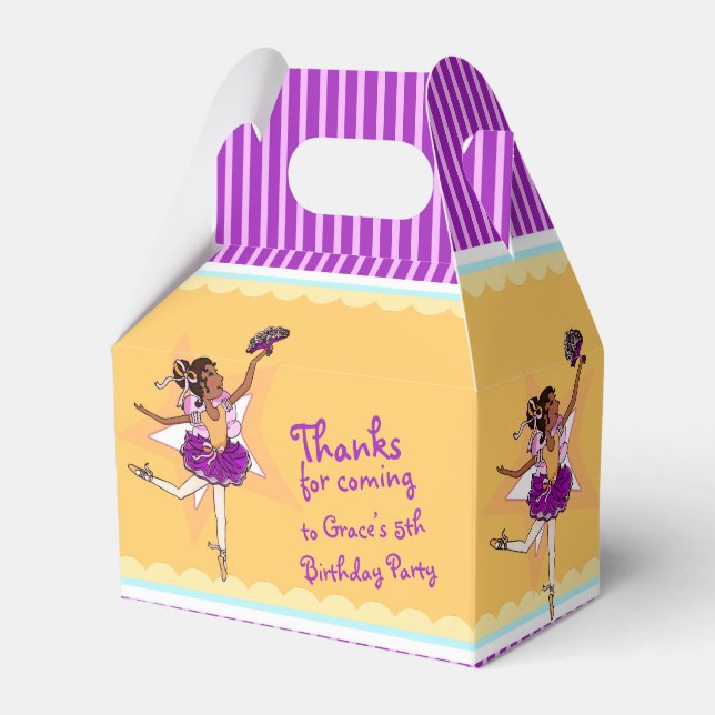 Ballotins Ballerina jaune violet filles anniversaire balloti (Verso)