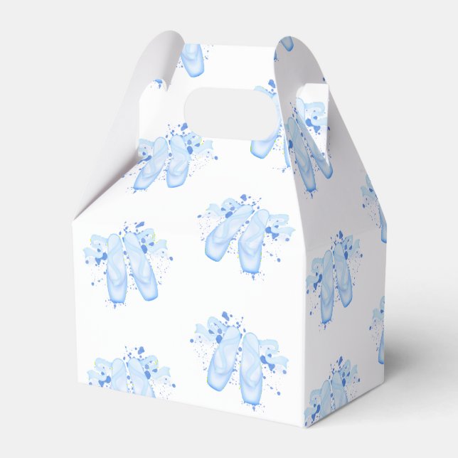 Ballotins Ballet bleu Anniversaire Pointe Chaussures (Verso)