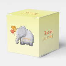 Ballons Coeur mignon Eléphant Baby shower neutre