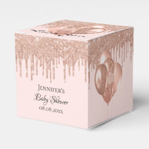 Ballotins Ballons de parties scintillant en or rose baby sho