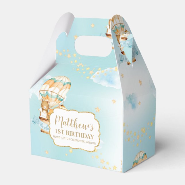 Ballotins Balloon à air chaud mignon Animaux garçon fête d'a (Verso)