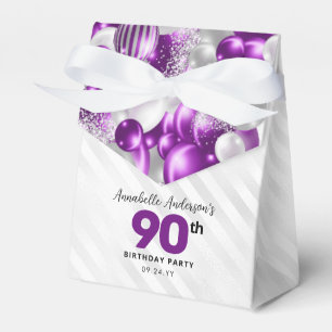 Ballotins Balloon d'argent violet Parties scintillant Faveur