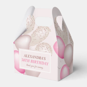 Ballotins Balloons Roses Élégants Merci Anniversaire