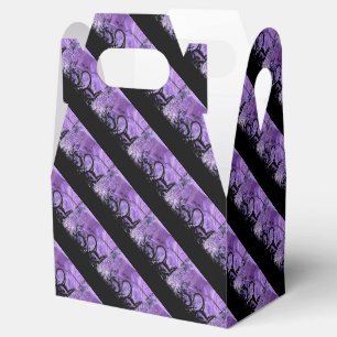 Ballotins Ballotin à rayures Motif noir et violet