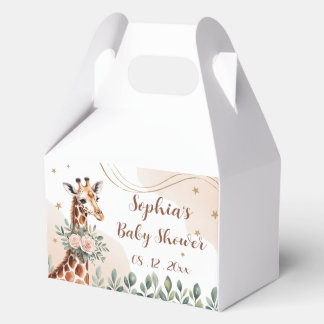 Ballotins Ballotin Baby shower de rose Floral Giraffe