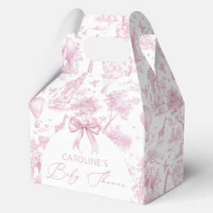 Ballotins Ballotin Baby shower  de Toile rose de Jouy