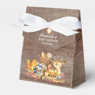 Ballotins Ballotin Baby shower des animaux de bois