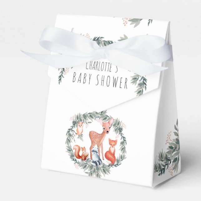 Ballotins Ballotin Baby shower des animaux de bois (Verso)