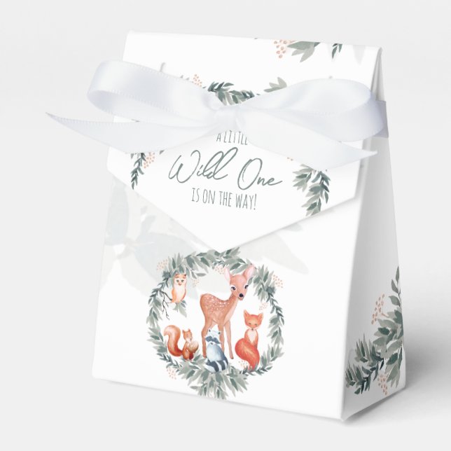 Ballotins Ballotin Baby shower des animaux de bois (Verso)