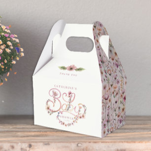 Ballotins Ballotin Baby shower Fleur sauvage aquarelle - pou