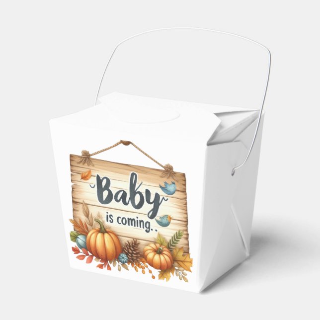 Ballotins Ballotin-Ballotin Baby shower d'automne (Verso)