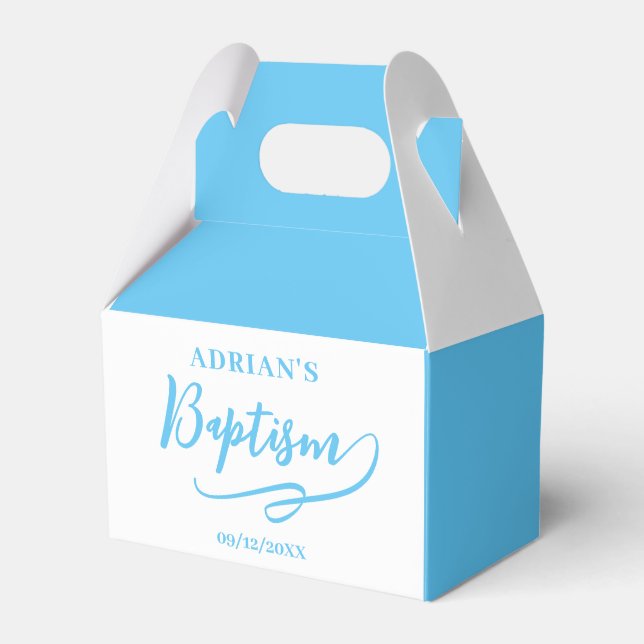 Ballotins Ballotin Baptême de garçon bleu (Verso)