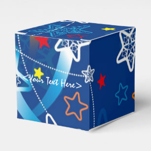 Ballotins Ballotin bleu de cube en motif de Shooting Stars