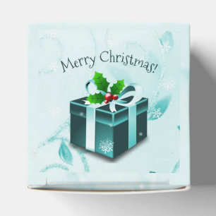 Ballotins Ballotin cadeau de Noël turquoise