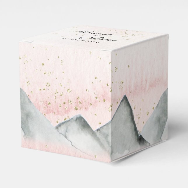 Ballotins Ballotin Carré Mariage de Pink Sunrise Mountain (Verso)