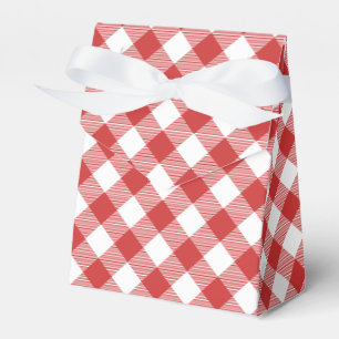 Ballotins Ballotin Checkered de motif de guingan rouge