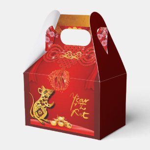 Ballotins Ballotin chinois rouge noeud année 2020 Gable