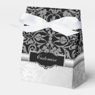 Ballotins Ballotin Damas Black & Silver personnalisé 3