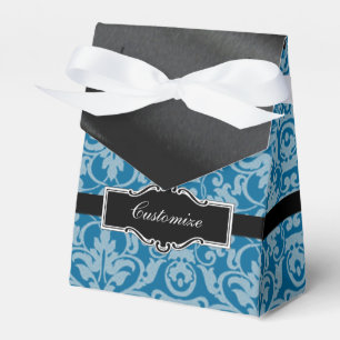 Ballotins Ballotin Damas Turquoise et noir personnalisé 2
