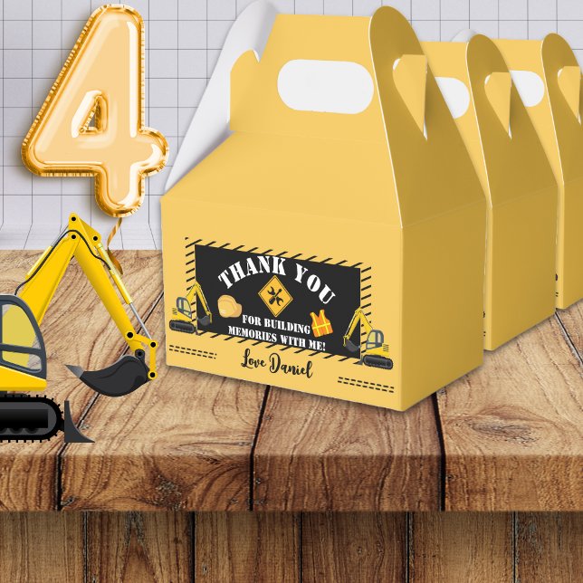 Ballotins Ballotin d'anniversaire à thème de construction (Créateur téléchargé)
