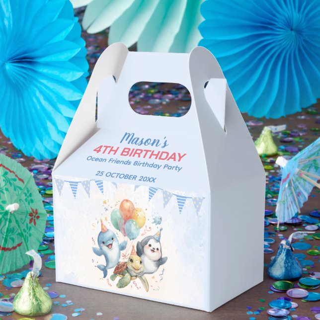 Ballotins Ballotin d'anniversaire Ocean Friends (Fête)