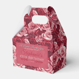 Ballotins Ballotin d'anniversaire Rose unique pour adultes