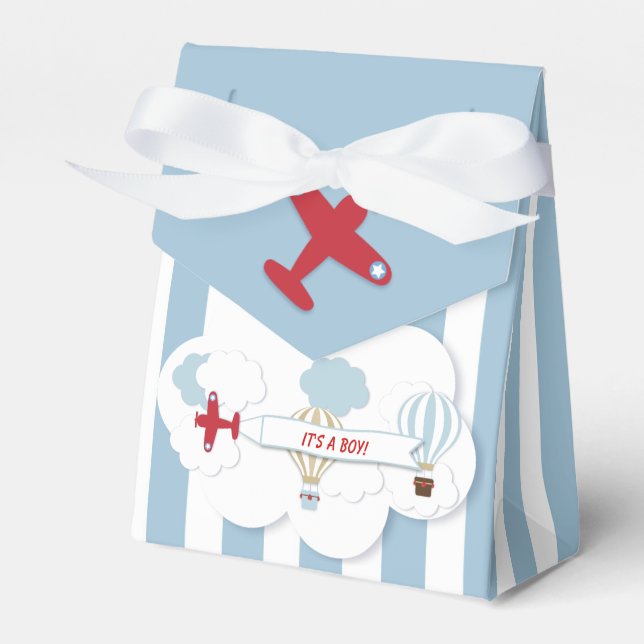 Ballotins Ballotin de Baby shower avion (Verso)