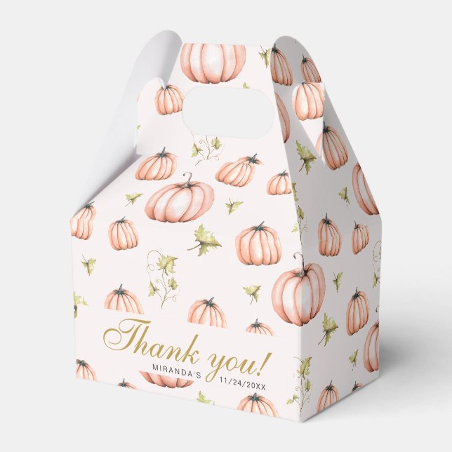 Ballotins Ballotin de baby shower d'automne citrouille (Verso)