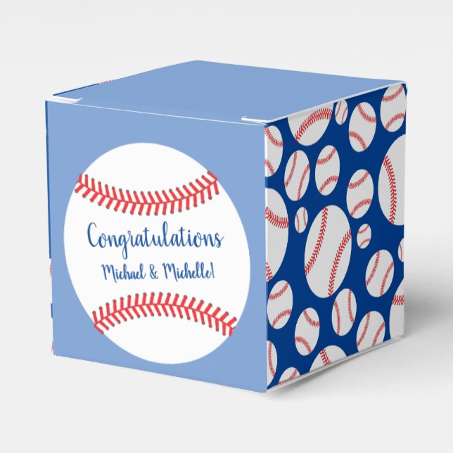 Ballotins Ballotin de Baby shower de baseball Little Slugger (Verso)