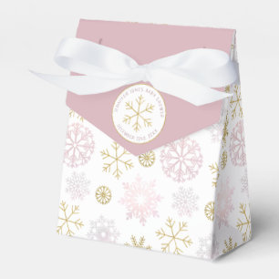 Ballotins Ballotin de Baby shower de Flocon de neige rose