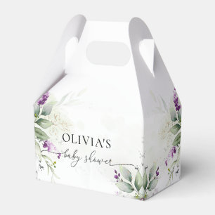 Ballotins Ballotin de Baby shower de lavande vert pourpre