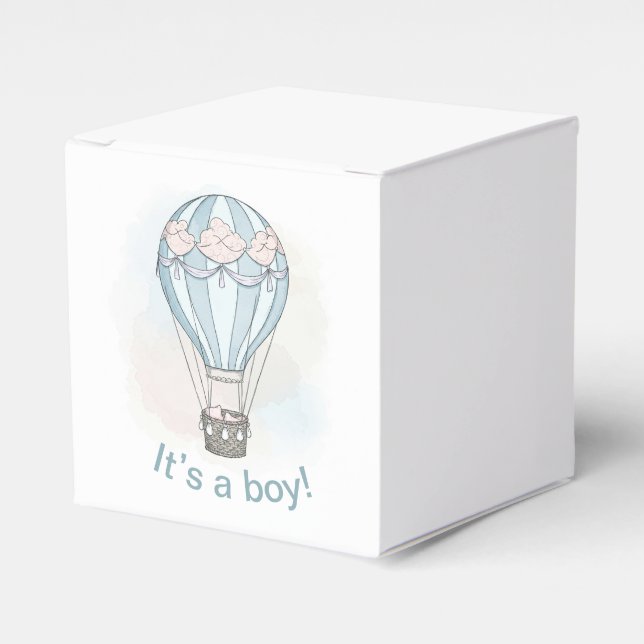 Ballotins Ballotin de baby shower de montgolfière Whimsical (Verso)