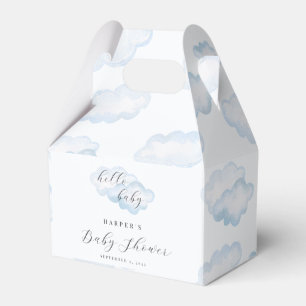 Ballotins Ballotin de Baby shower de nuage bleu aquarelle